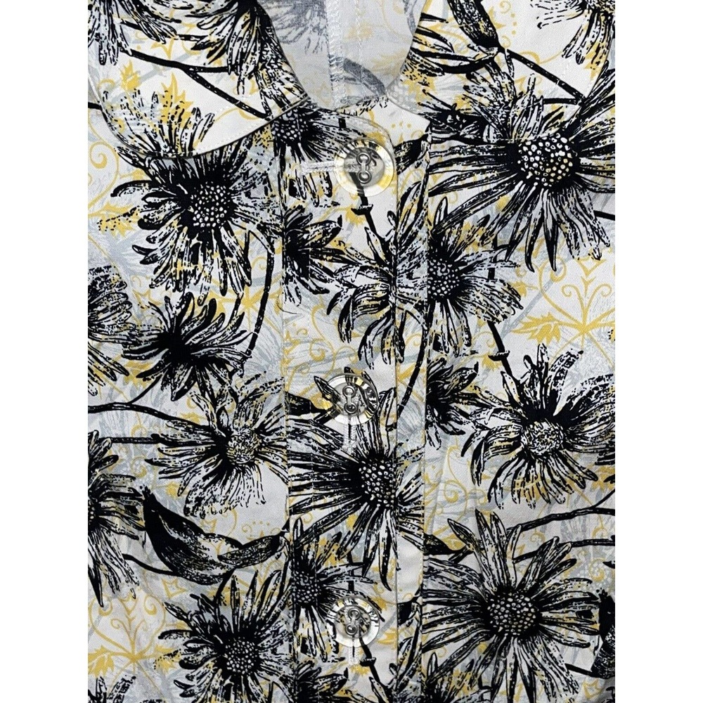 RQT Petite Size Petite Small Women’s Jacket Blazer Sunflower Pattern Lightweight - Picture 5 of 8